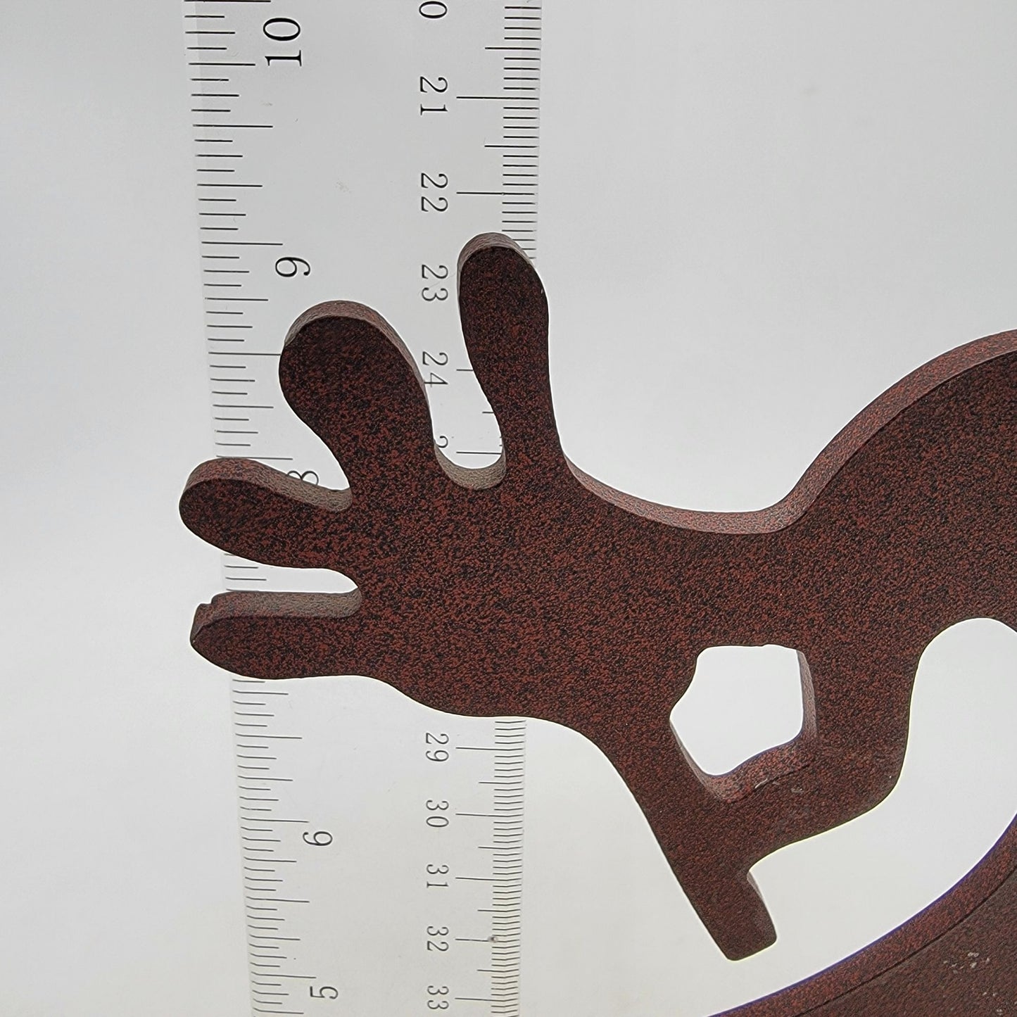 Kokopelli Flute Dancer Metal Art On Sandstone Base