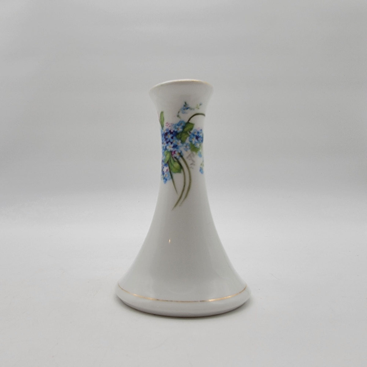 Antique Z.S. & Co. Bavaria Porcelain Dresser Vanity Set Forget-Me-Nots