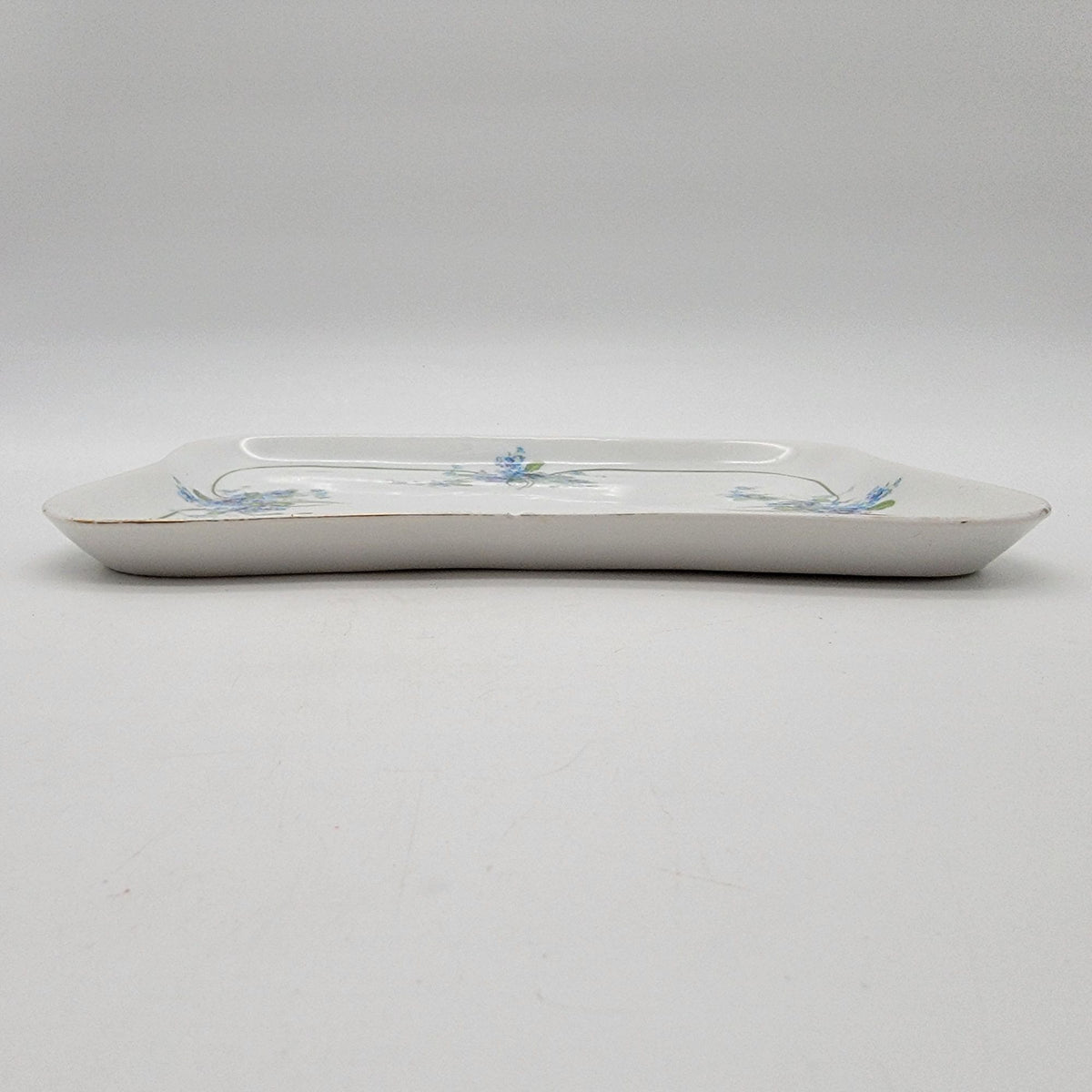 Antique Z.S. & Co. Bavaria Porcelain Dresser Vanity Set Forget-Me-Nots