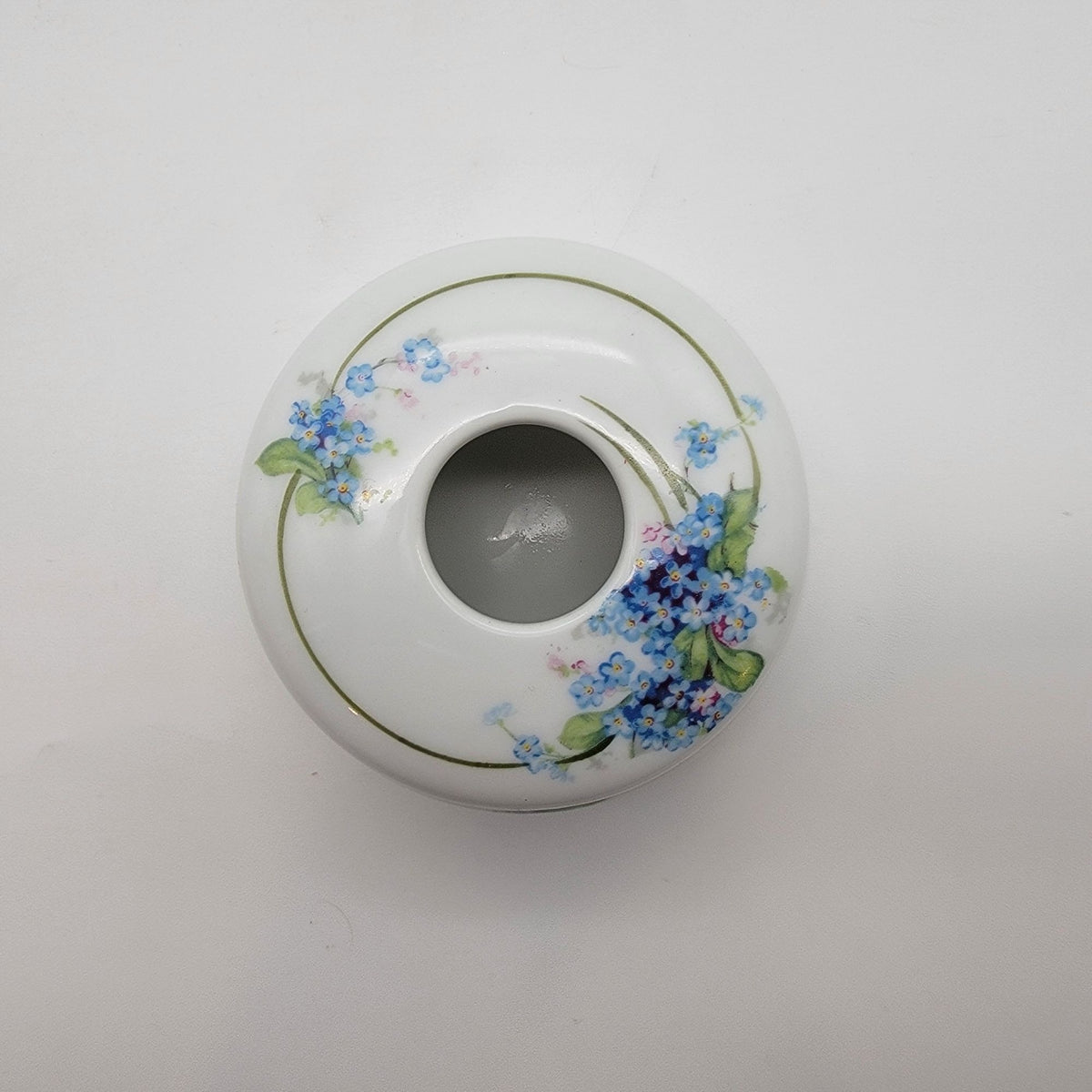 Antique Z.S. & Co. Bavaria Porcelain Dresser Vanity Set Forget-Me-Nots