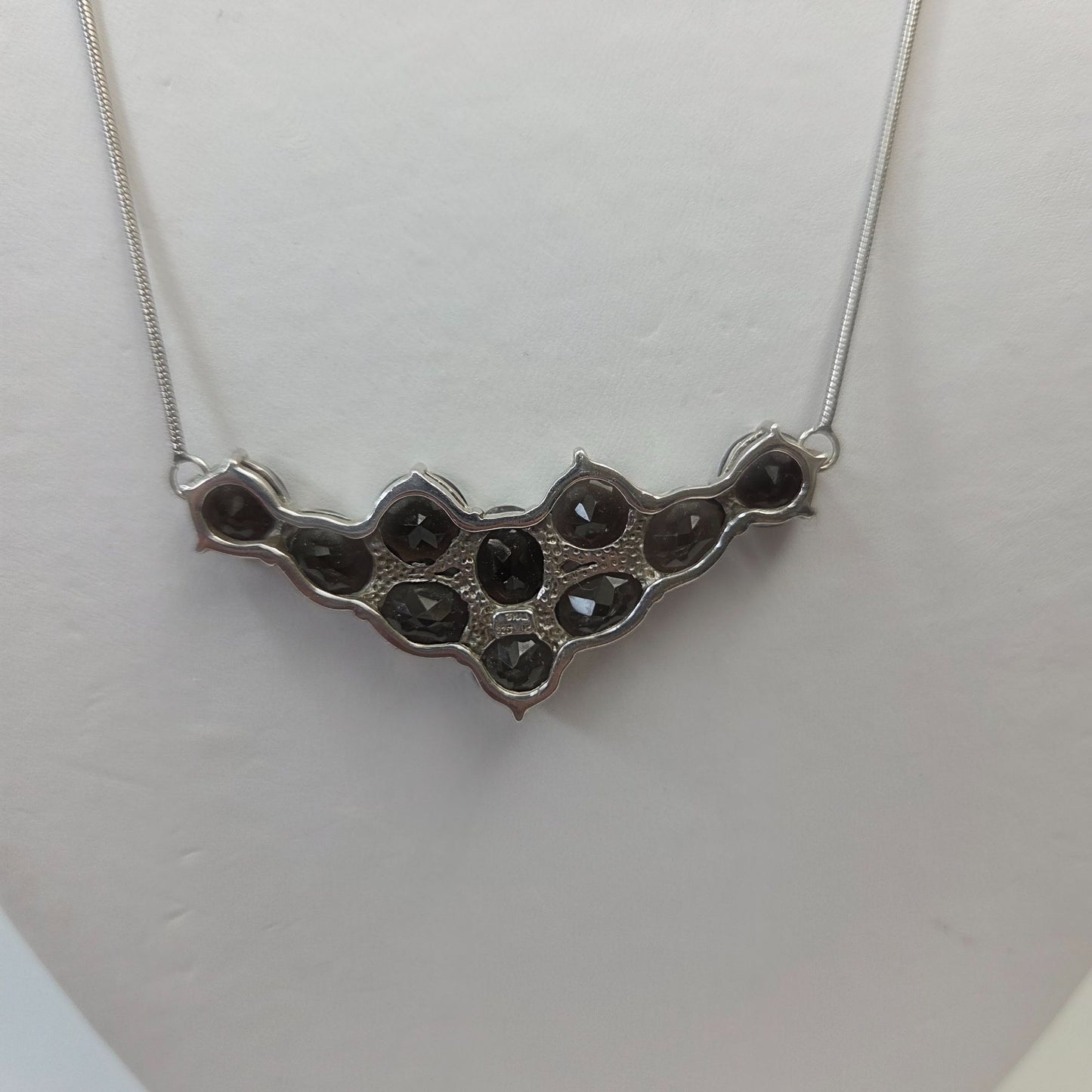 Smokey Quartz  925 Sterling Silver Necklace