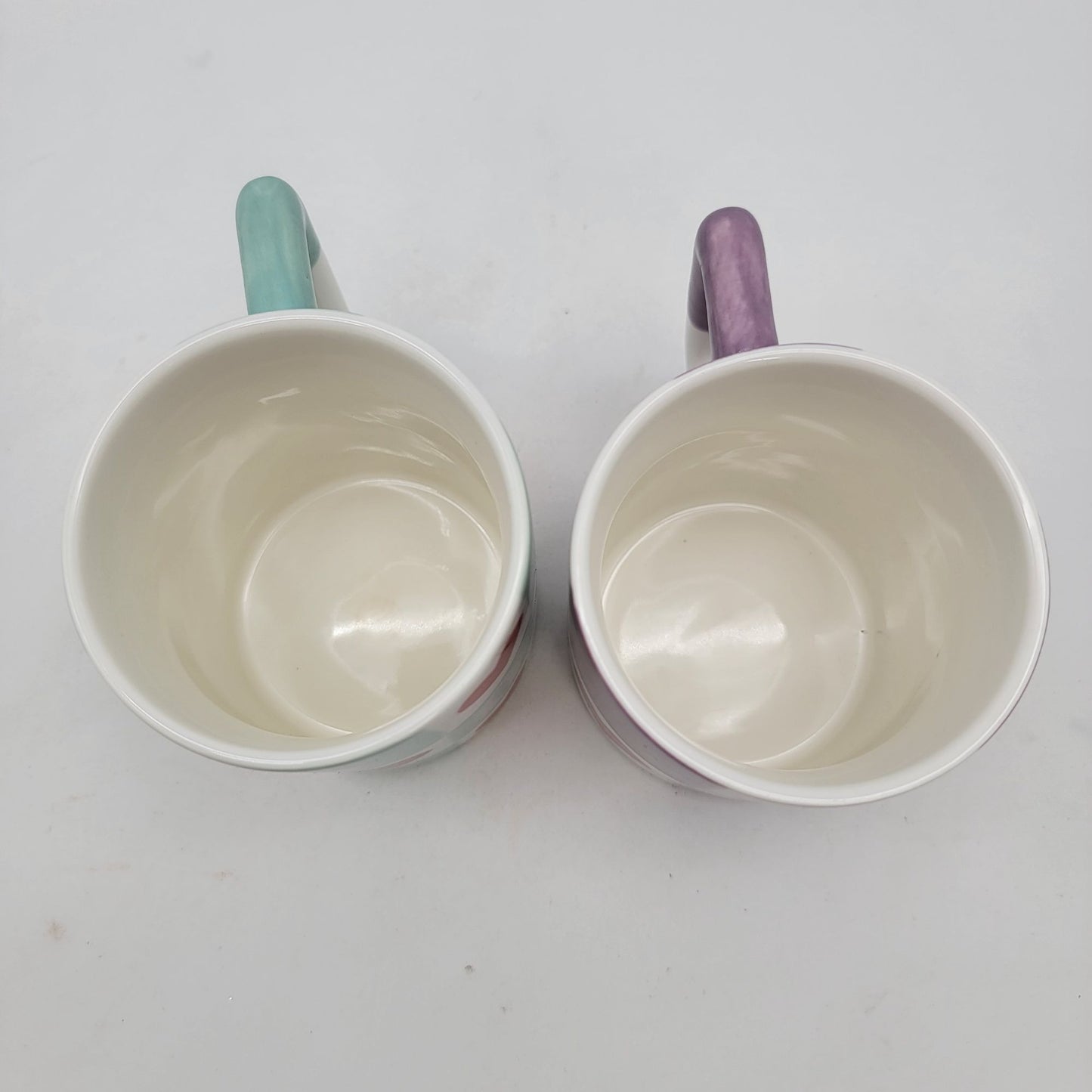 Set of 2 Vaisselle for Anthropologie Heart & Flower Mugs