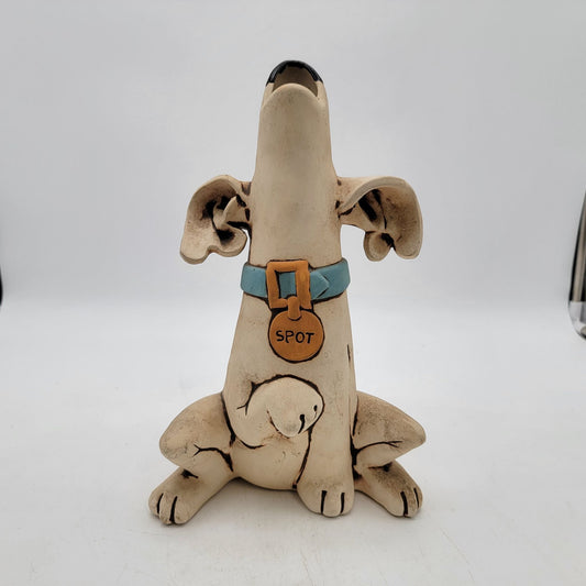 C Butler Jones Pottery Whimsical Dog Sculpture