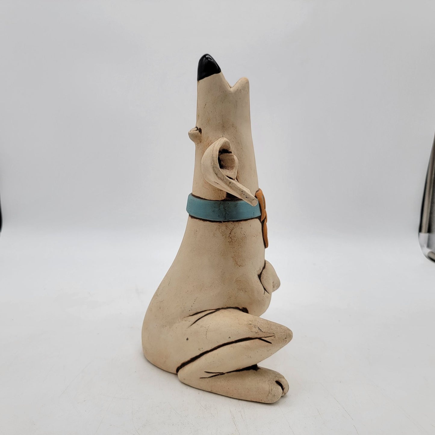 C Butler Jones Pottery Whimsical Dog Sculpture