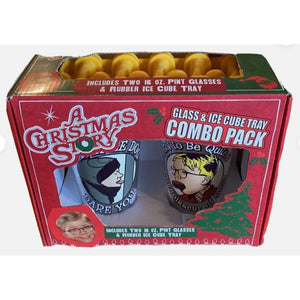 A Christmas Story Glass & Ice Cube Tray Combo Pack