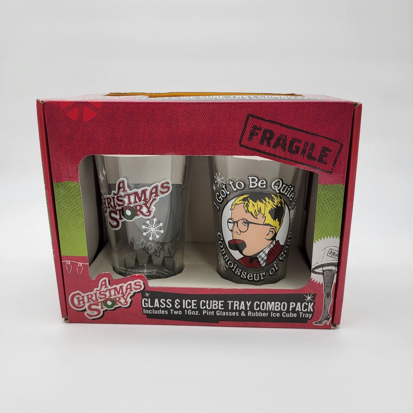 A Christmas Story Glass & Ice Cube Tray Combo Pack