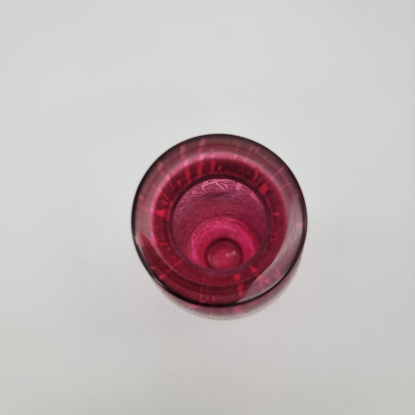 Pair of Vintage Royal Brierley Studio Iridescent Pink Art Glass Vase
