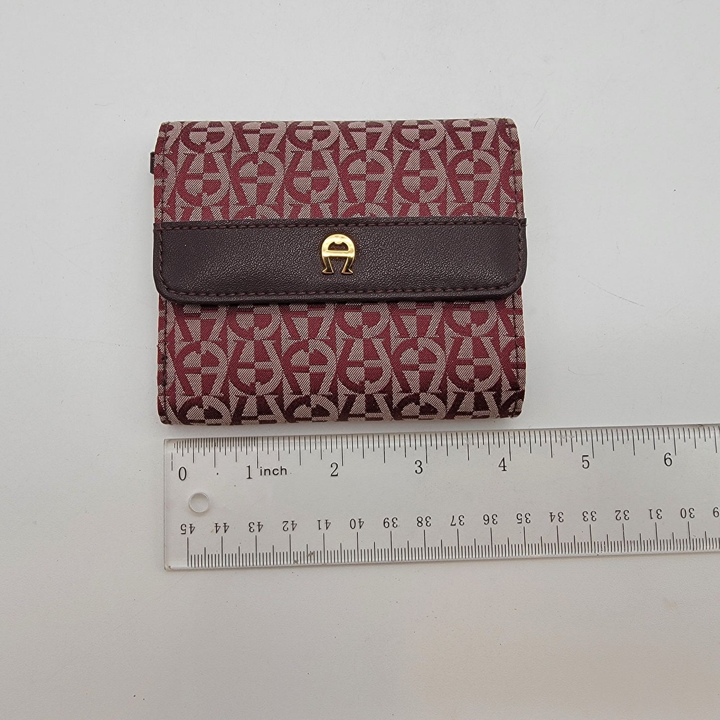 Etienne Aigner Monogram Signature Canvas Cosmetic Bag & Wallet Set