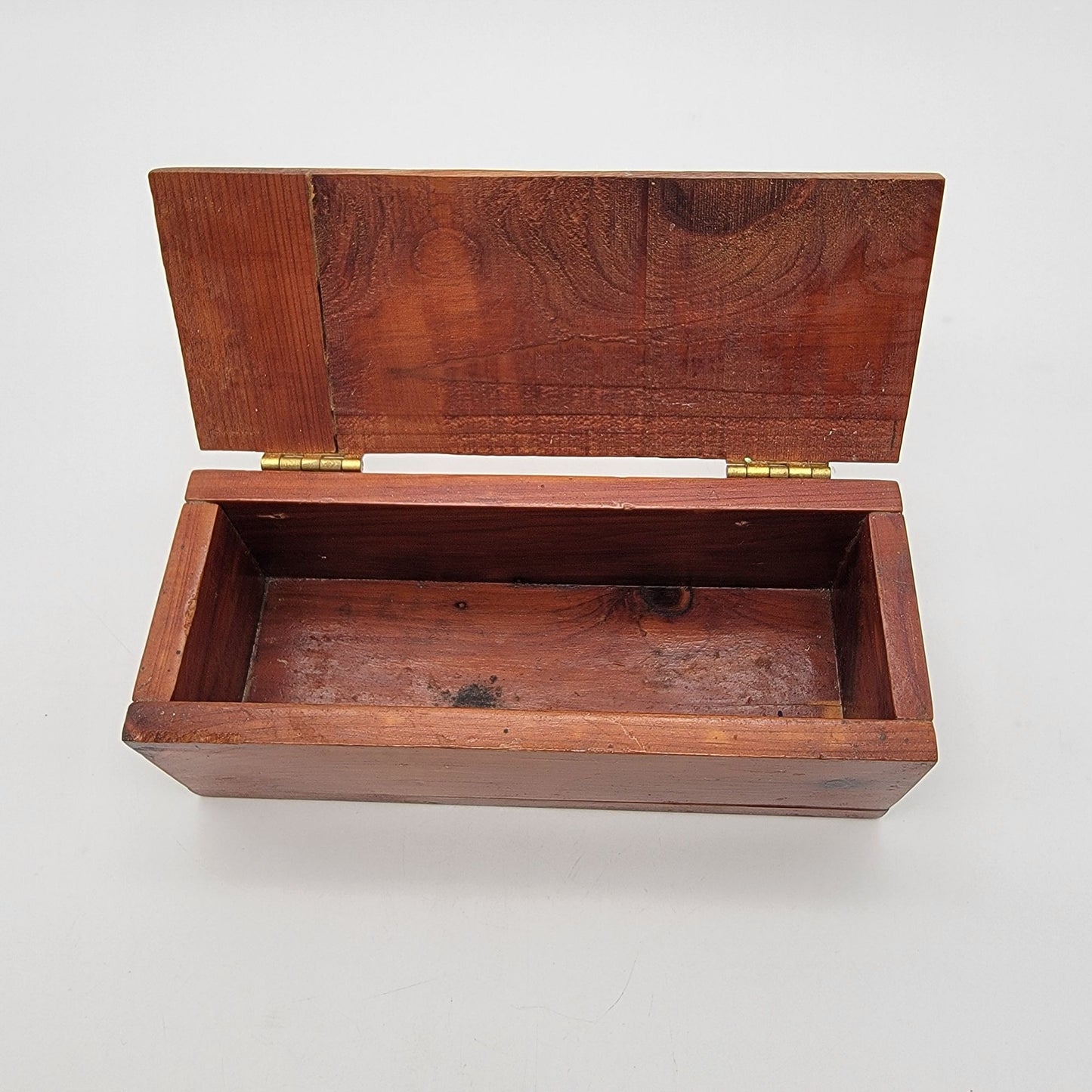 Vintage Primitive Wooden Keepsake Box