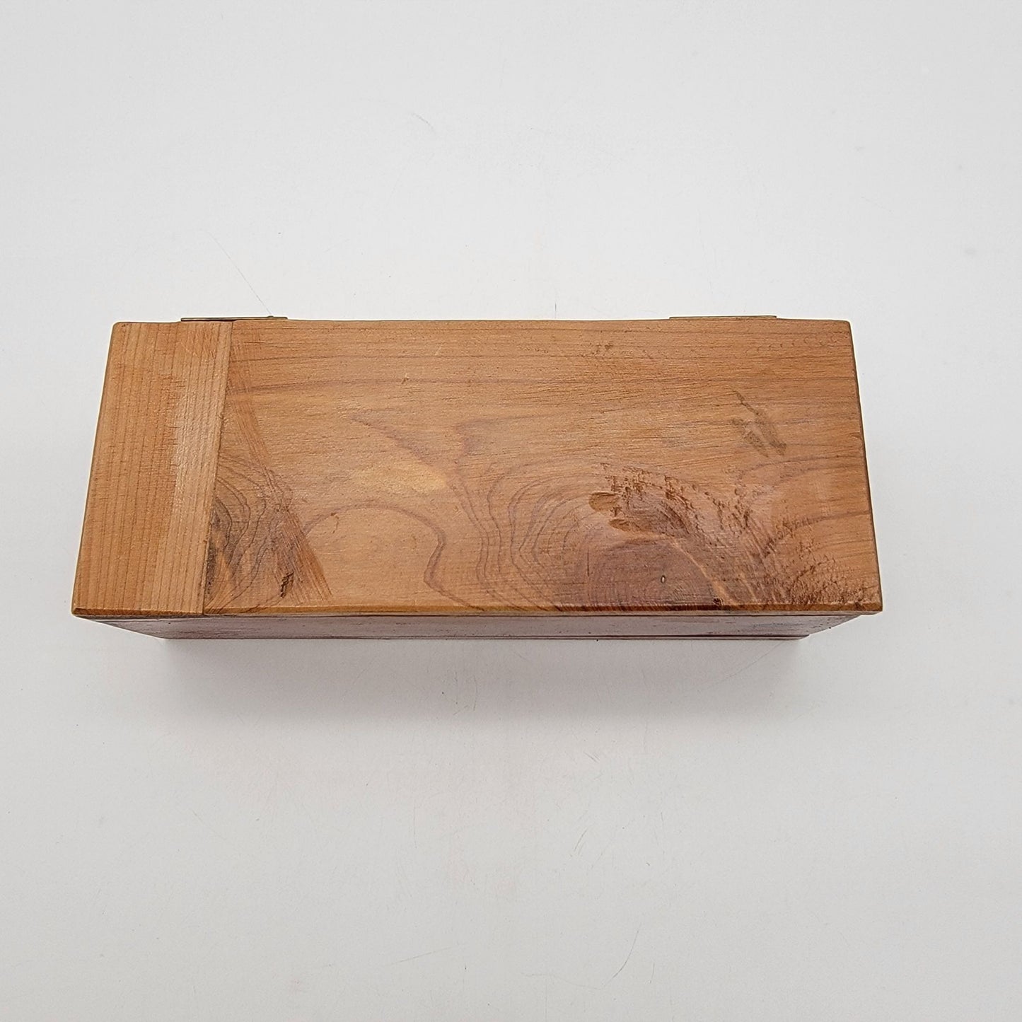 Vintage Primitive Wooden Keepsake Box