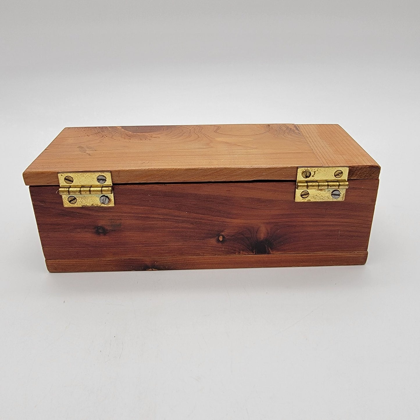 Vintage Primitive Wooden Keepsake Box