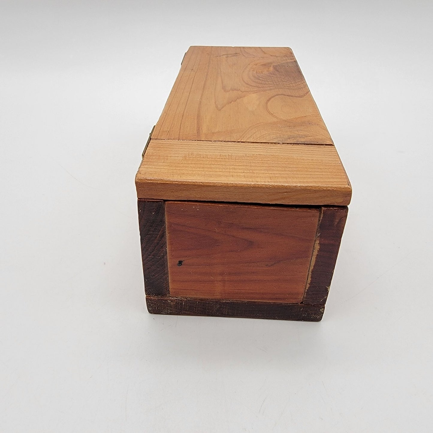 Vintage Primitive Wooden Keepsake Box