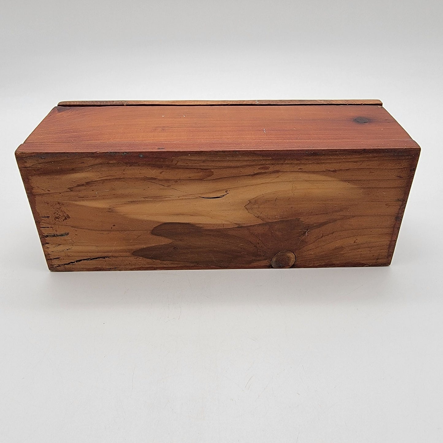 Vintage Primitive Wooden Keepsake Box