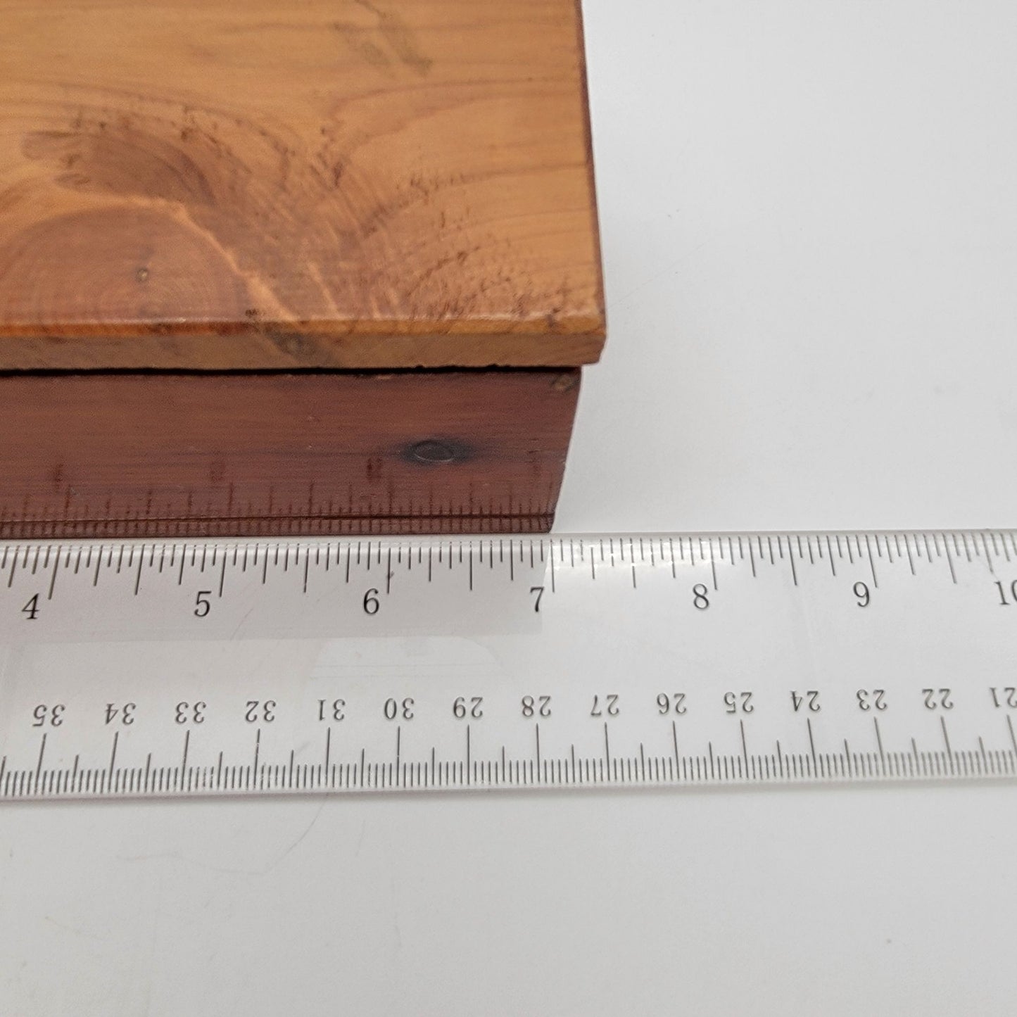 Vintage Primitive Wooden Keepsake Box