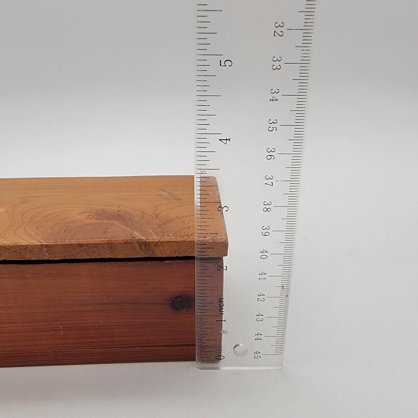 Vintage Primitive Wooden Keepsake Box