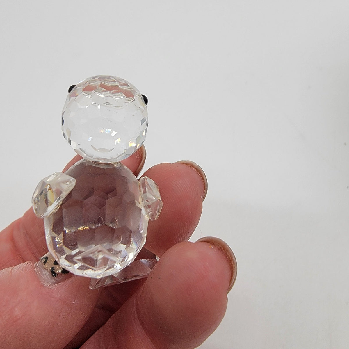 Swarovski Silver Crystal Miniature Standing Drake Duck Figurine In Box AS FOUND