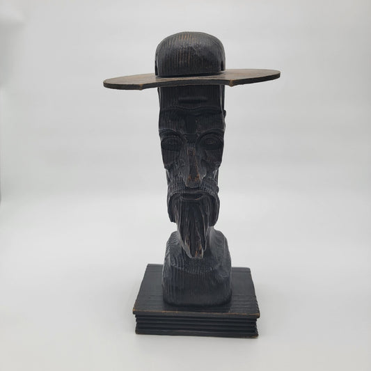 Vintage Hand Carved Don Quixote Spanish Wood Sculpture