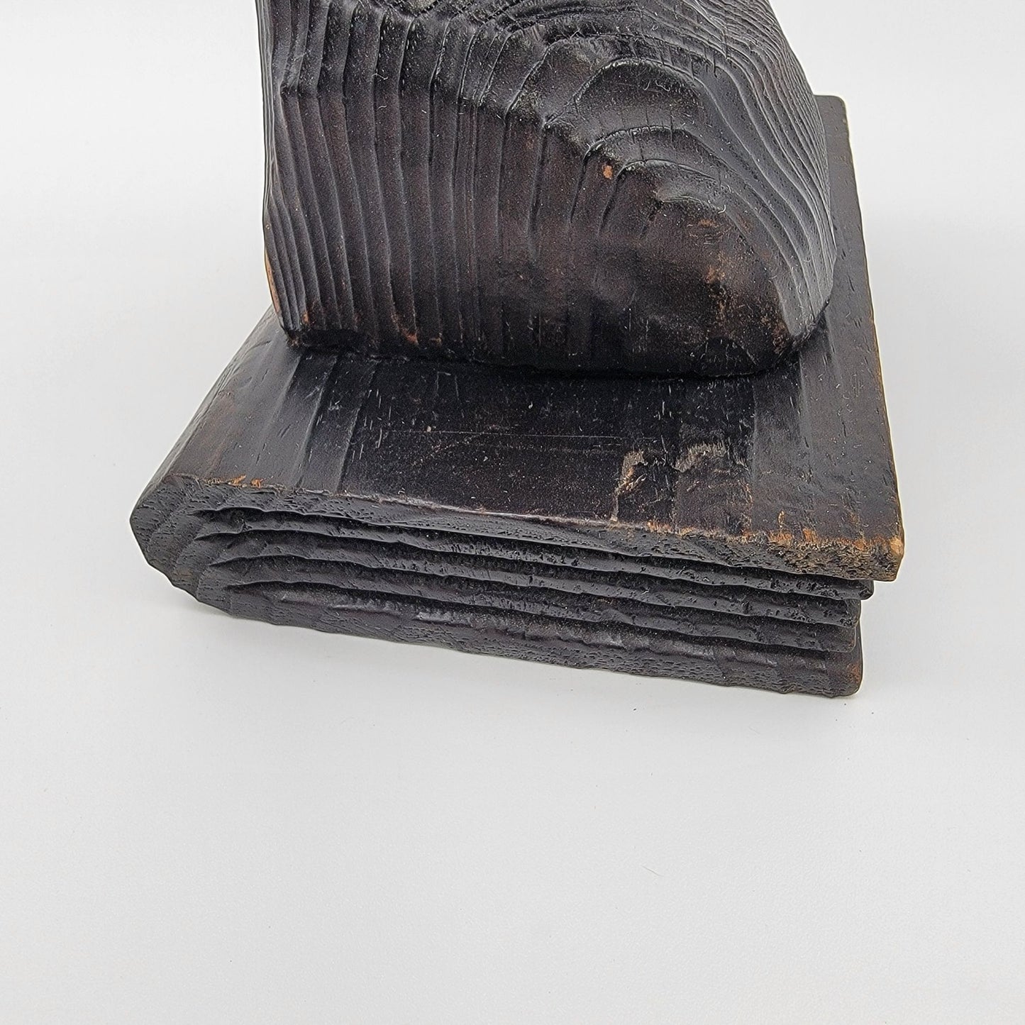 Vintage Hand Carved Don Quixote Spanish Wood Sculpture