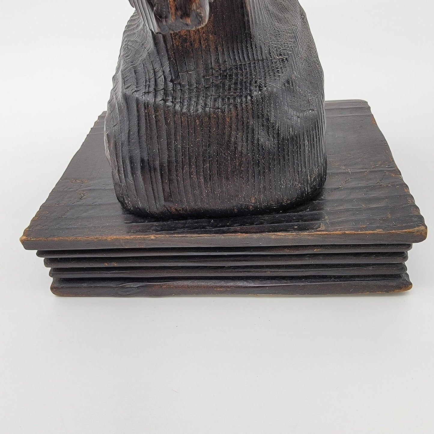 Vintage Hand Carved Don Quixote Spanish Wood Sculpture