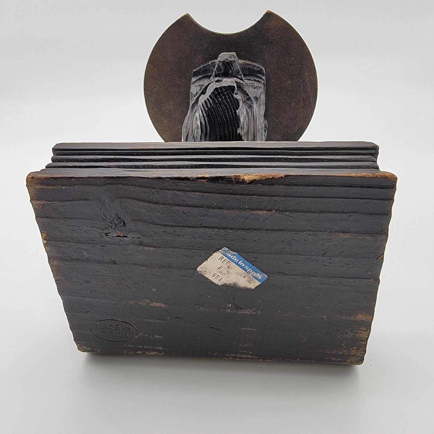 Vintage Hand Carved Don Quixote Spanish Wood Sculpture