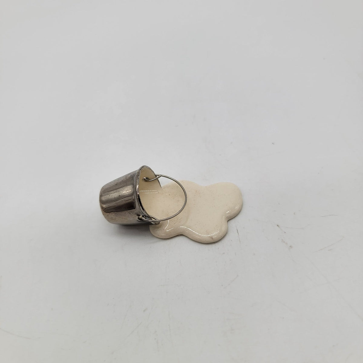Vintage Hagen-Renaker Miniature Spilled Milk Pail Bucket Figurine #239