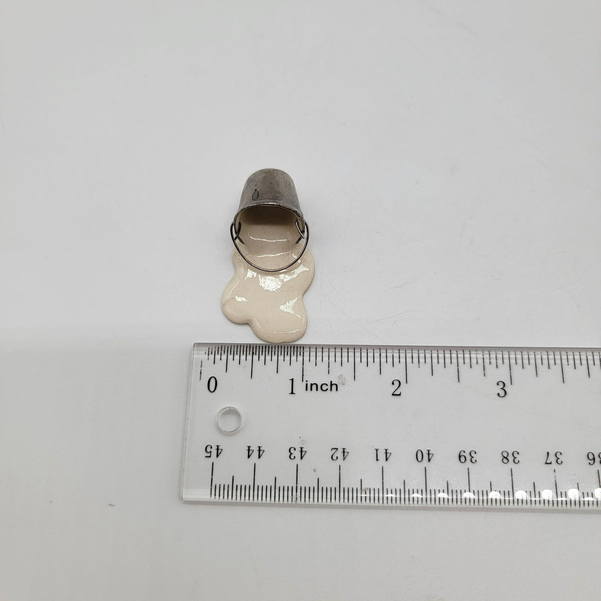 Vintage Hagen-Renaker Miniature Spilled Milk Pail Bucket Figurine #239