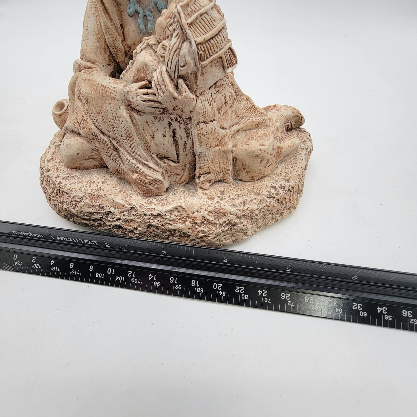 Navajo Elder With Child Sculpture By Lynette Carroll
