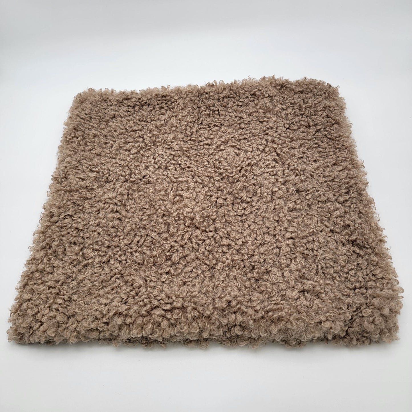 Genuine Curly Sheep Wool Throw Pillow Cover