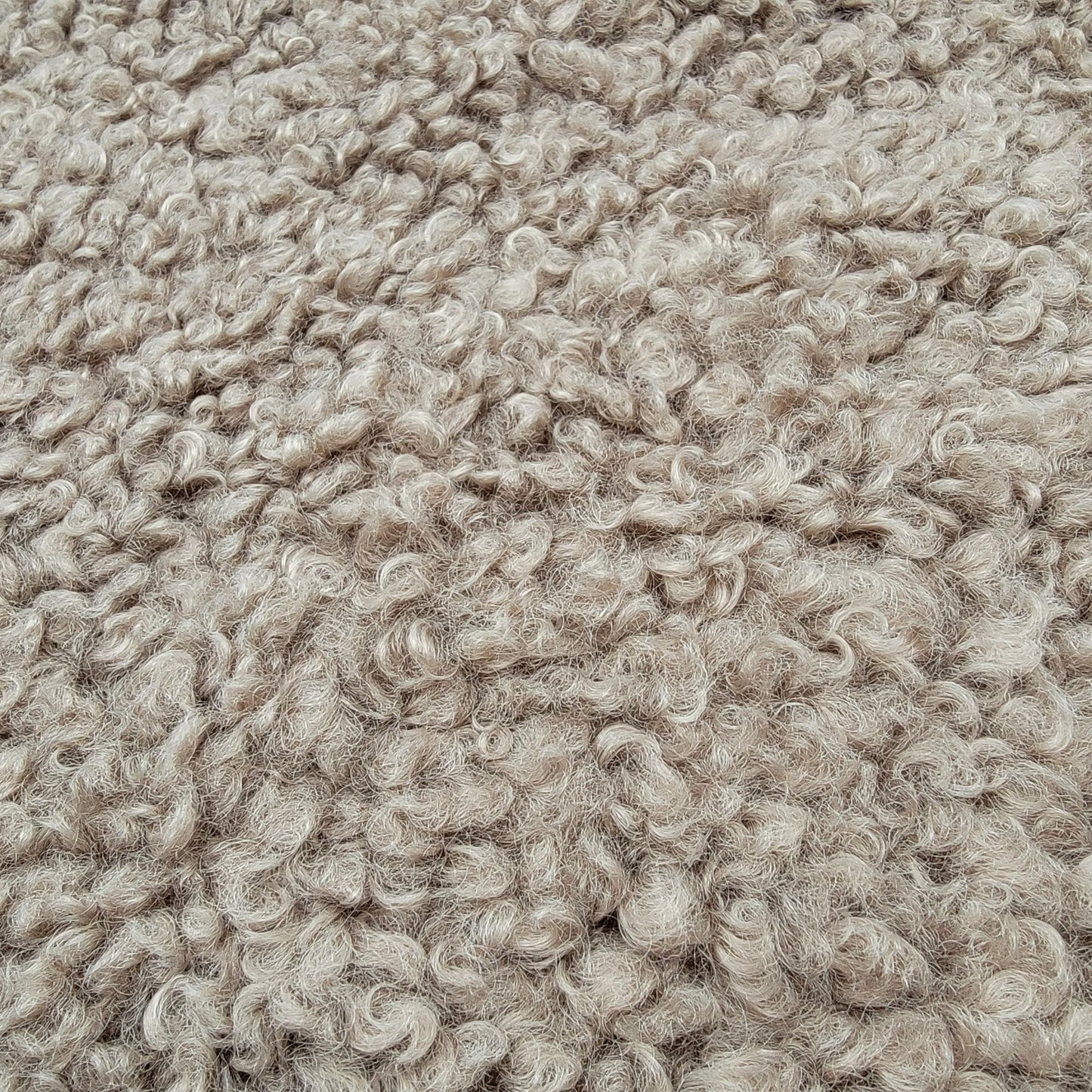 Genuine Curly Sheep Wool Throw Pillow Cover