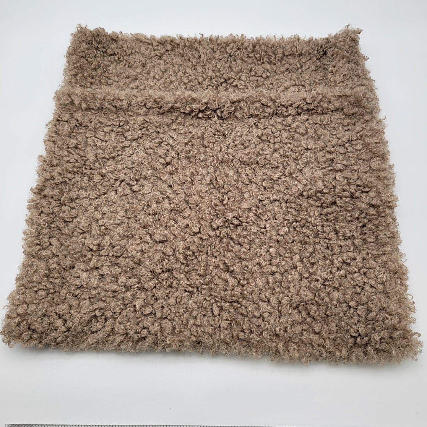 Genuine Curly Sheep Wool Throw Pillow Cover