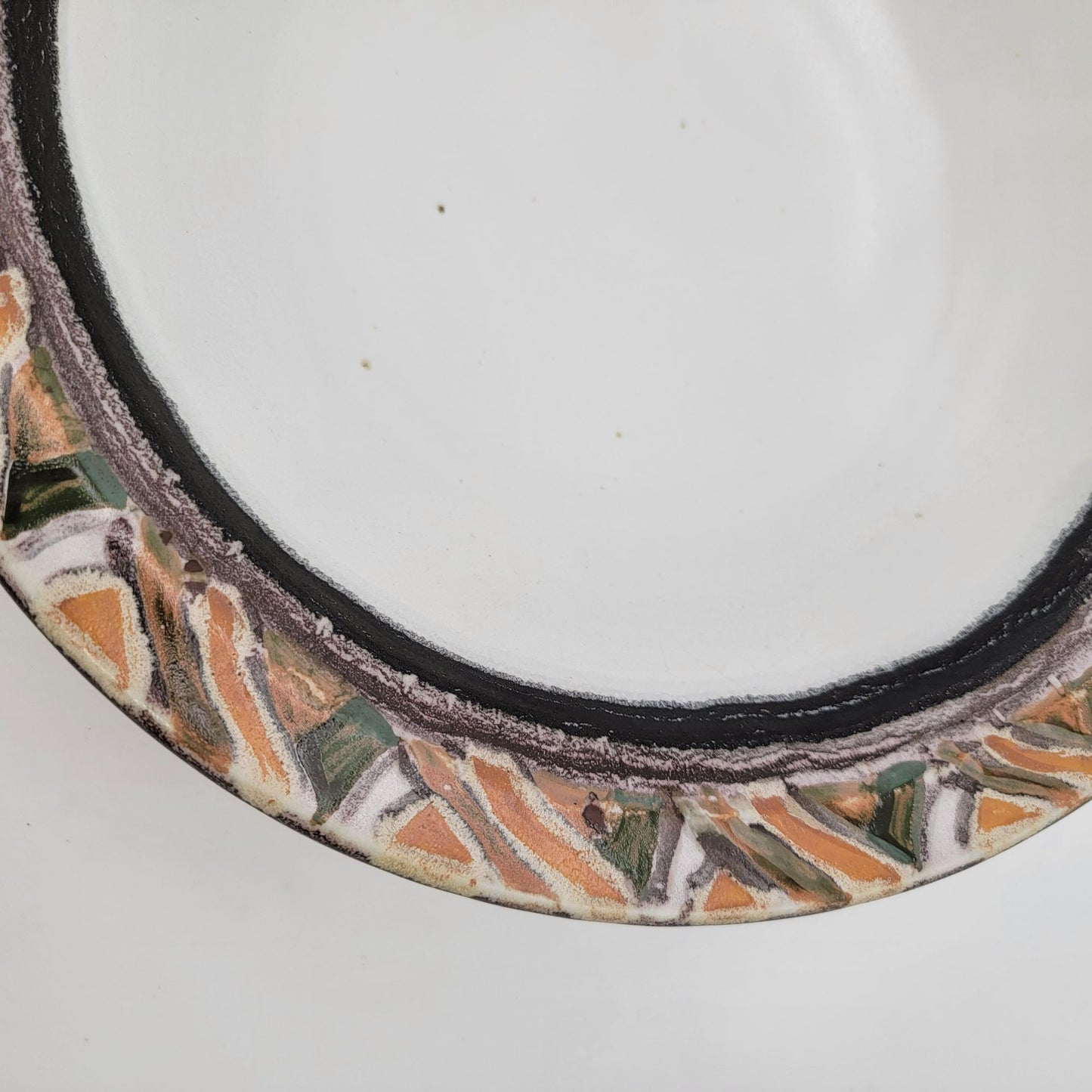 Vintage Signed Janet Mitchell Art Pottery Bowl Hand Painted