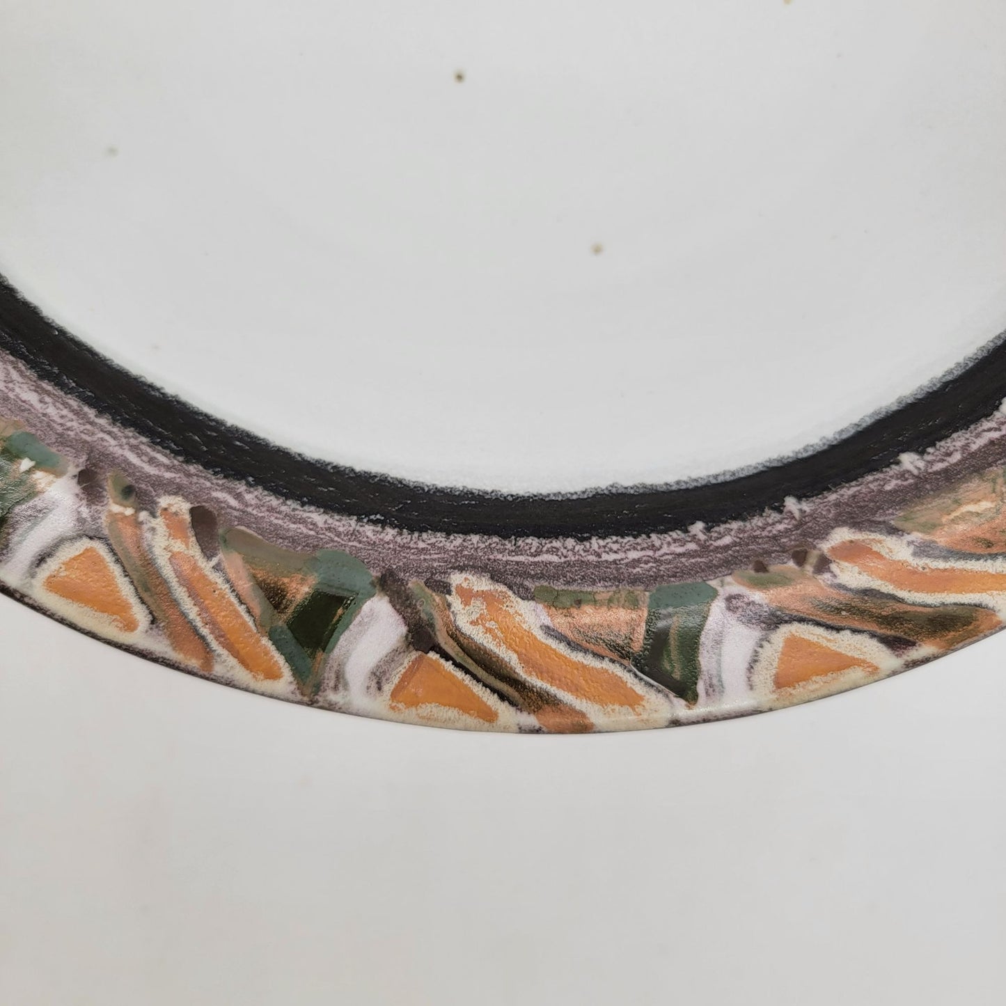 Vintage Signed Janet Mitchell Art Pottery Bowl Hand Painted