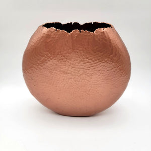 Deb Lilly Design Hammered Copper Metal Vase