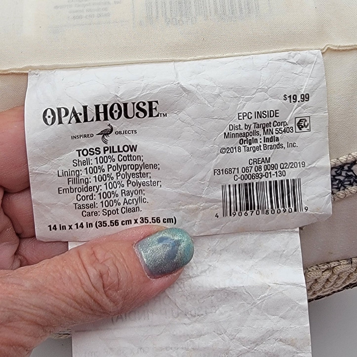 2018 Opalhouse Turkey Throw Pillow