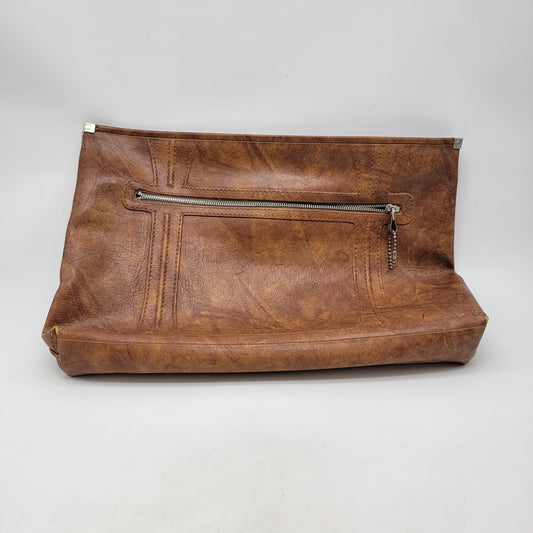 Vintage 1975 Escort Leather Travel Pouch Japan American Luggage Co. Brown
