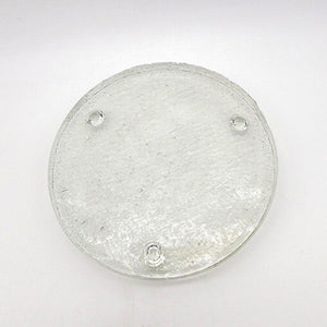 Glass Round Textured Candle Holder Trivet