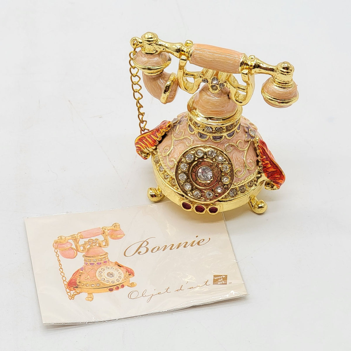 Objet D'Art Bonnie Princess Telephone Trinket Box Artform No. 01