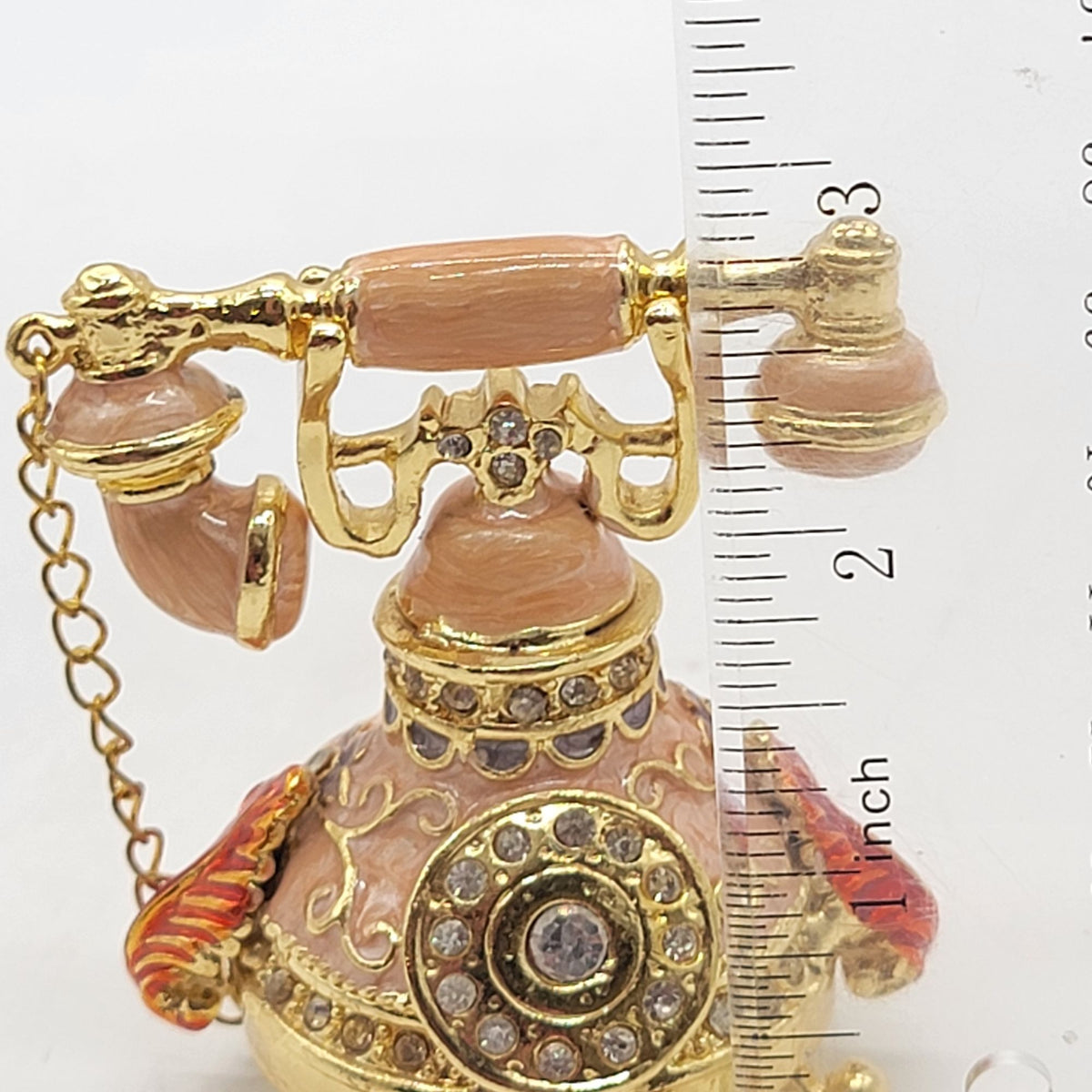 Objet D'Art Bonnie Princess Telephone Trinket Box Artform No. 01