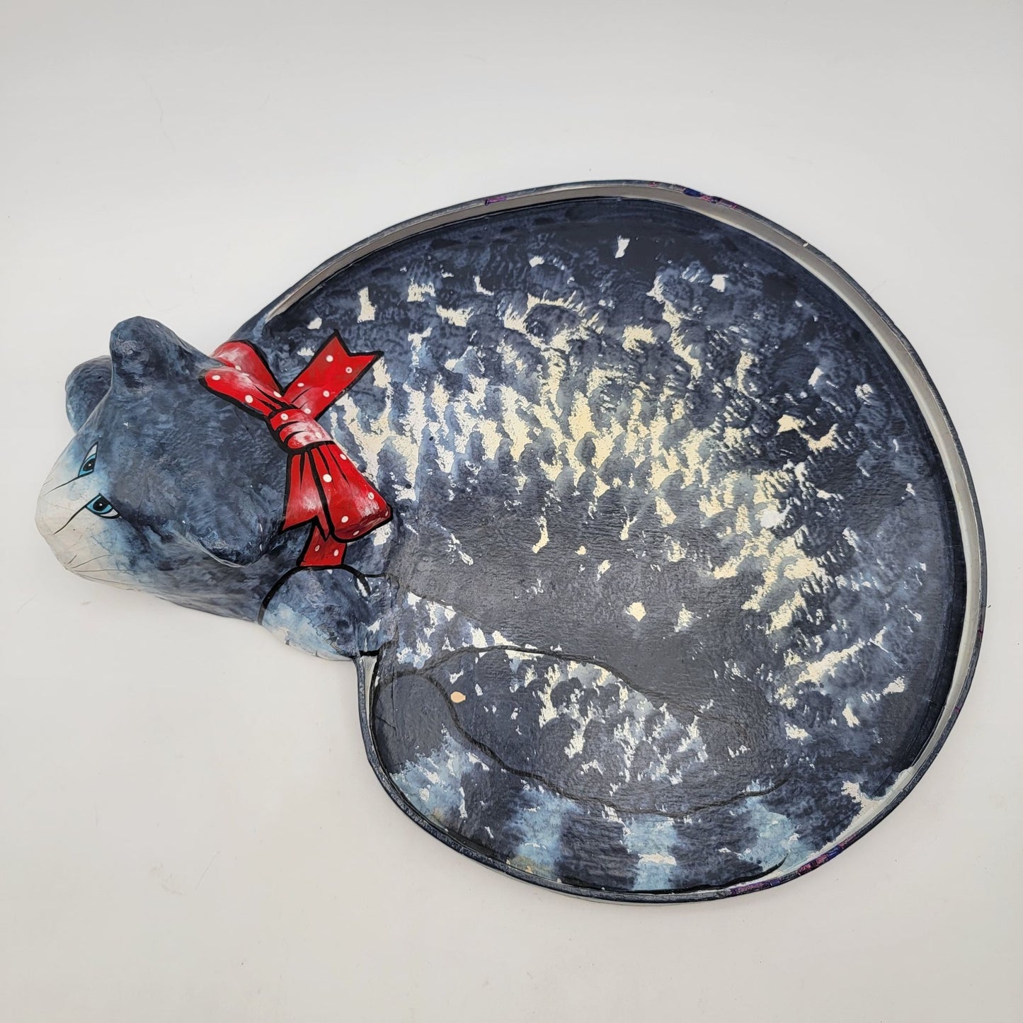 Paper Mache Cat Serving Tray