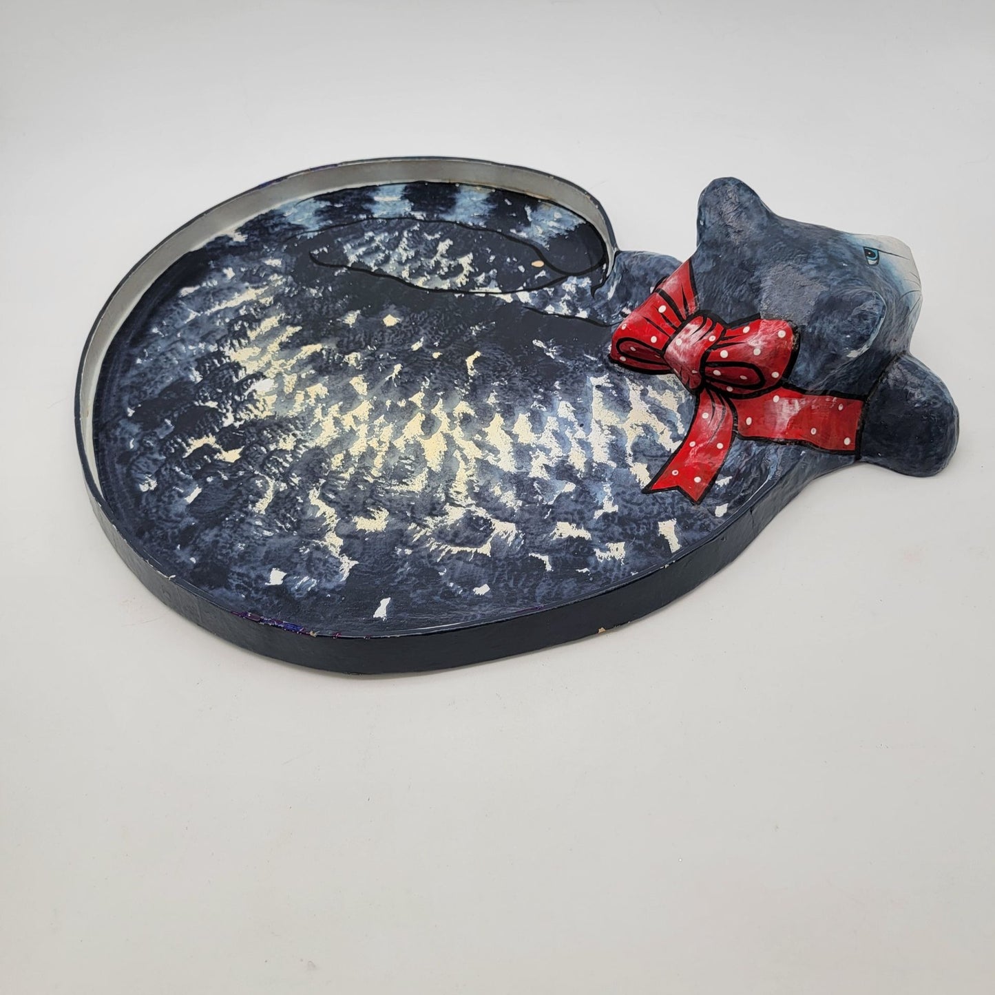 Paper Mache Cat Serving Tray