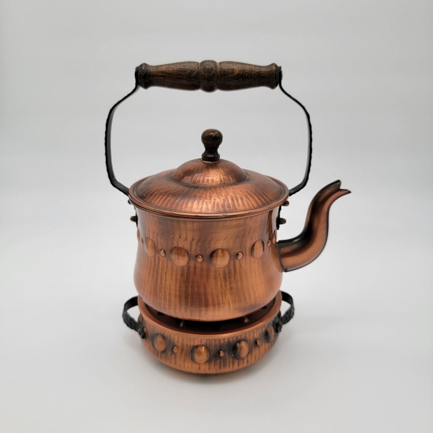 Vintage Copper Spirit Kettle With Warmer Made In Western Germany