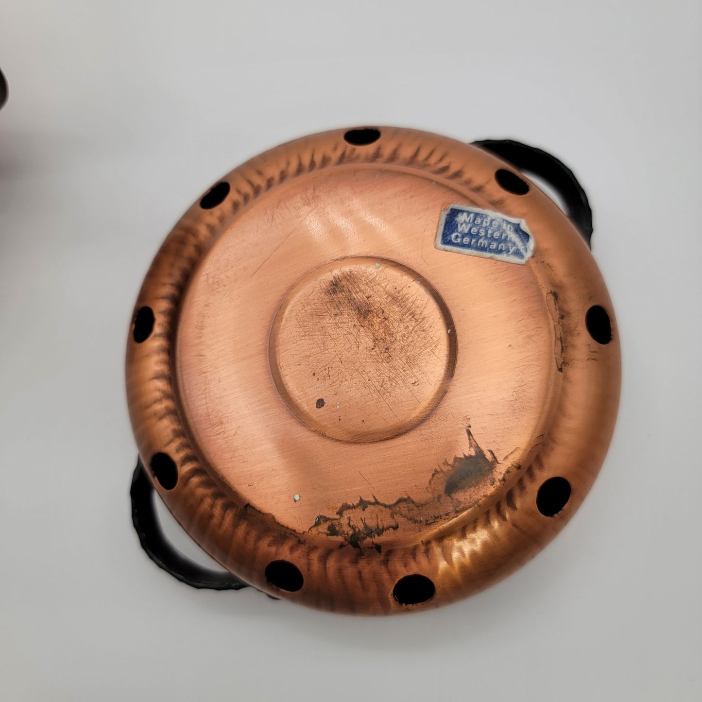 Vintage Copper Spirit Kettle With Warmer Made In Western Germany