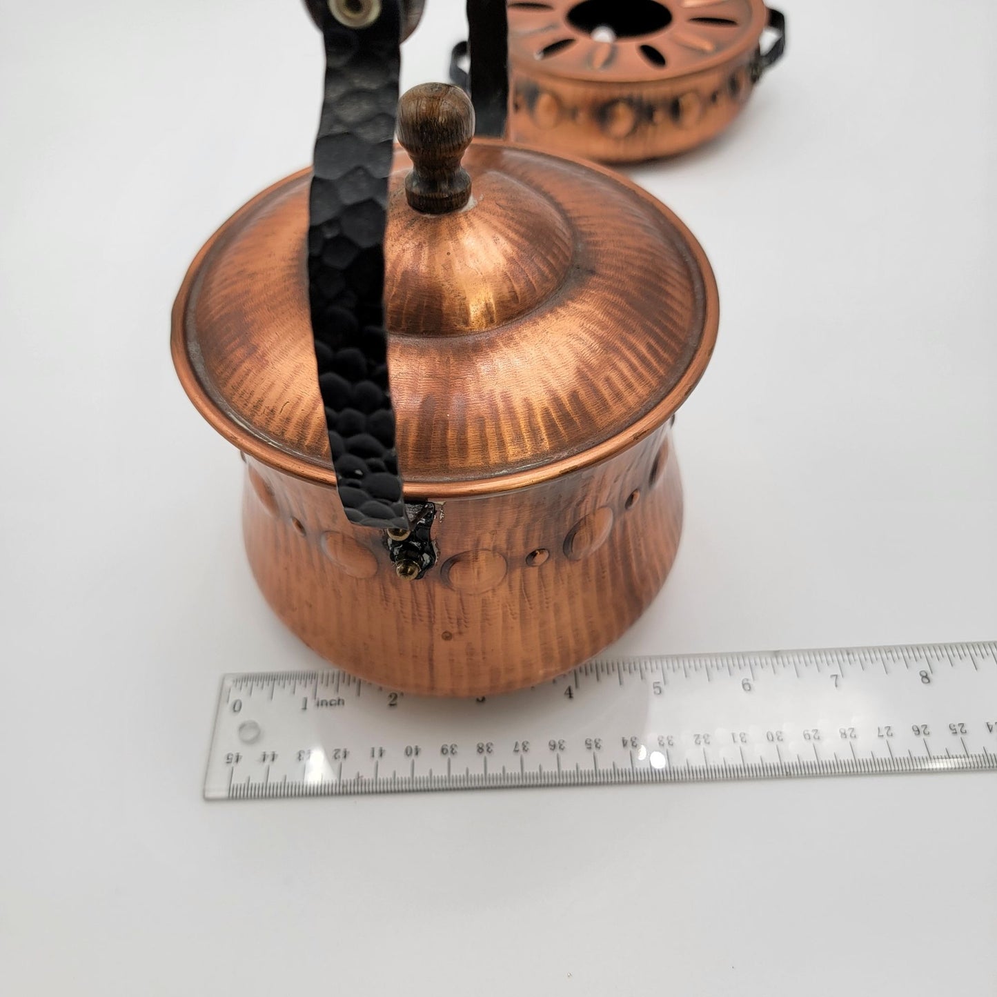 Vintage Copper Spirit Kettle With Warmer Made In Western Germany