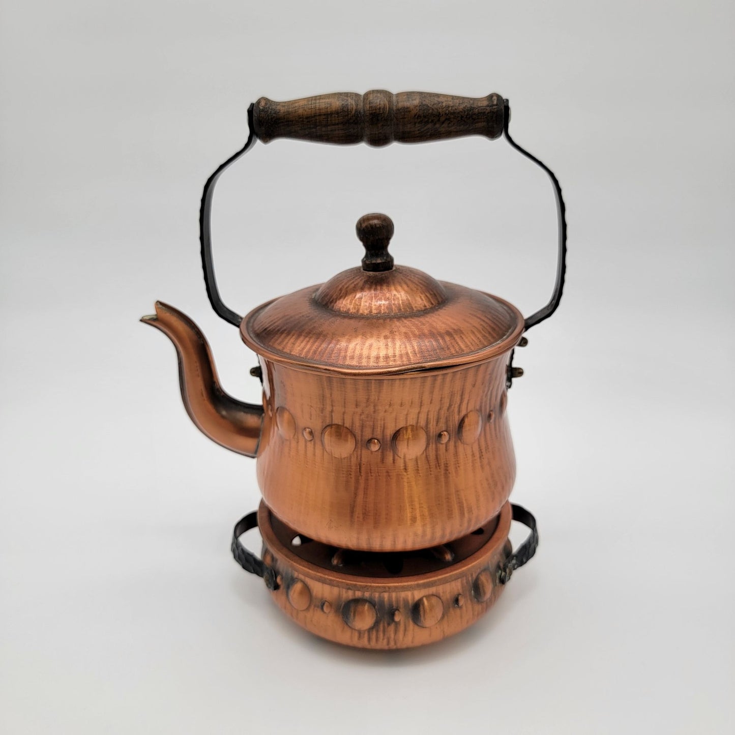 Vintage Copper Spirit Kettle With Warmer Made In Western Germany