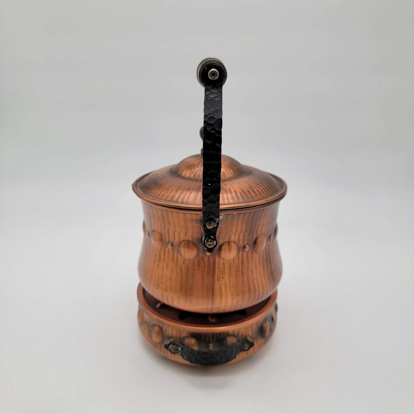 Vintage Copper Spirit Kettle With Warmer Made In Western Germany