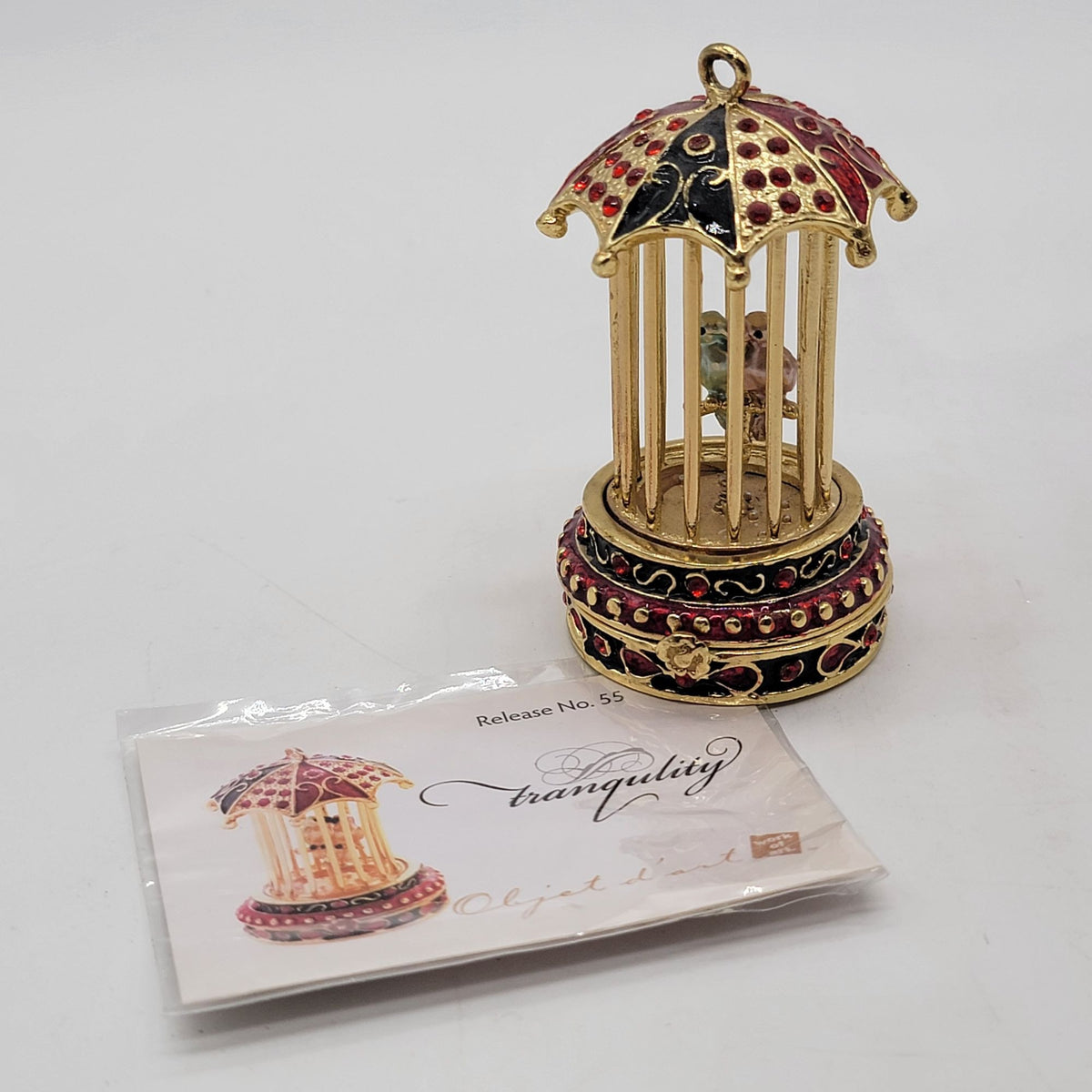 Objet d'art Tranquility Bird Cage Trinket Box No. 55