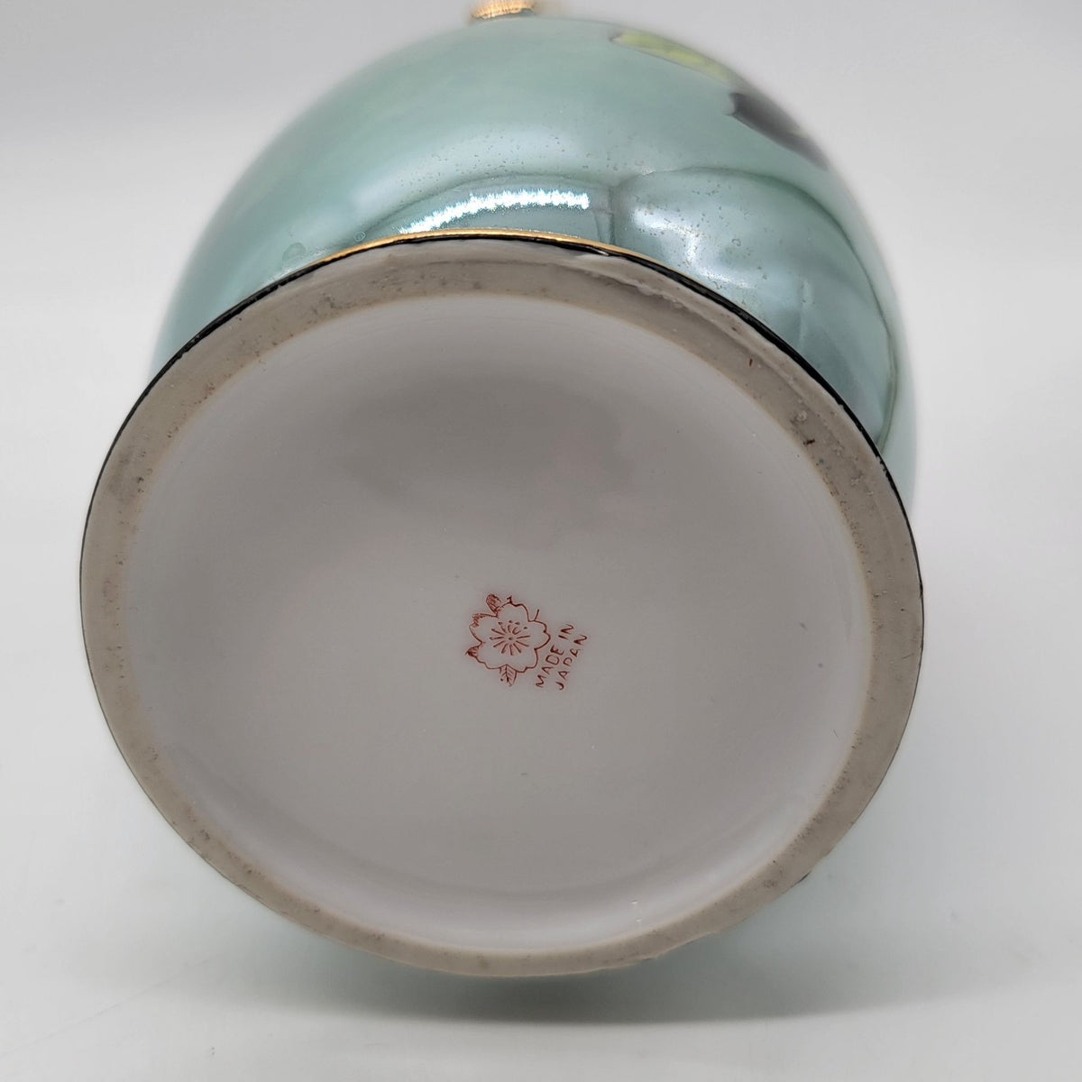 Vintage Art Deco Noritake Japanese Lusterware Rose Vase Double Handled