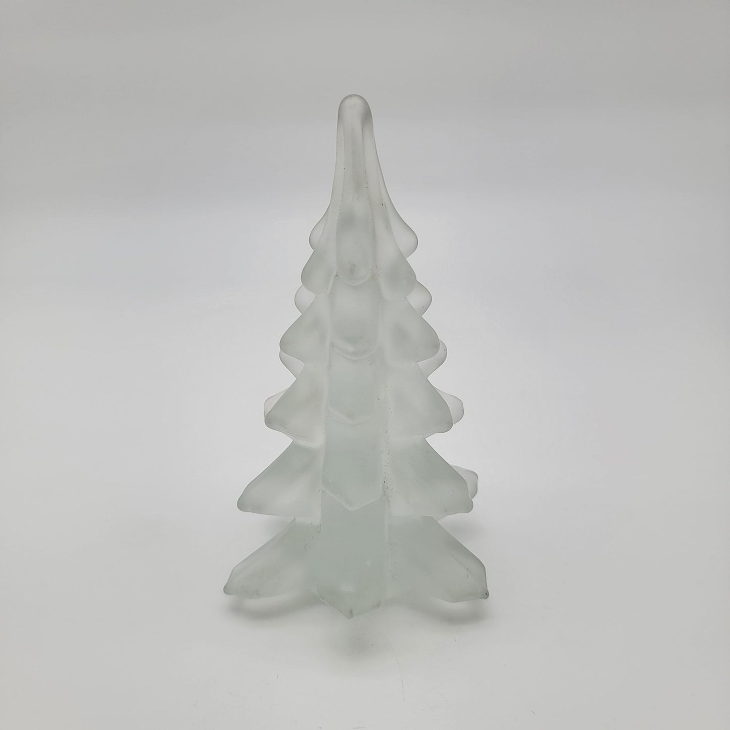 Vintage Frosted Art Glass Christmas Tree
