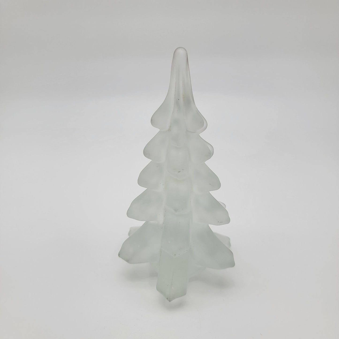 Vintage Frosted Art Glass Christmas Tree