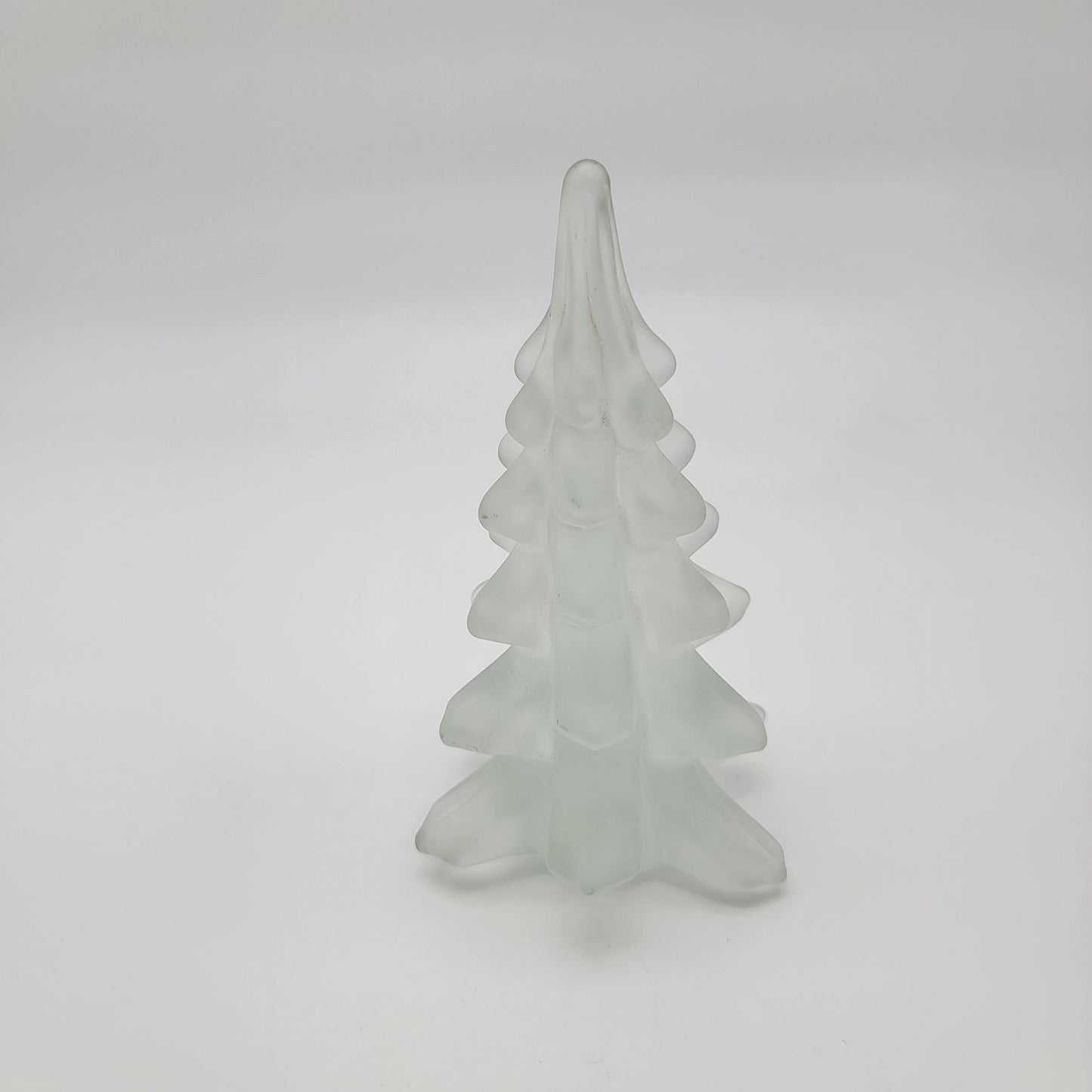 Vintage Frosted Art Glass Christmas Tree